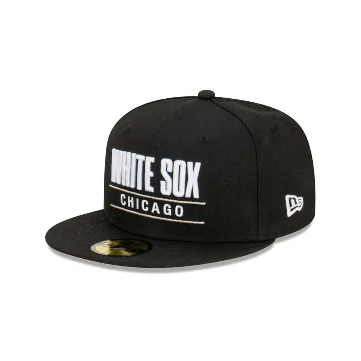 Chicago White Sox MLB Stacked Logo AUS 59FIFTY blk
