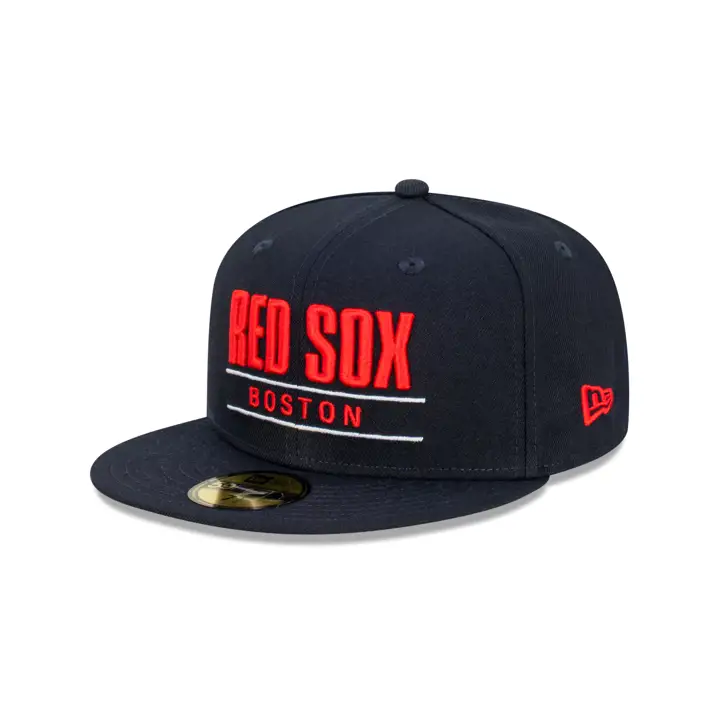 Boston Red Sox MLB Logo Empilé AUS 59FIFTY marine