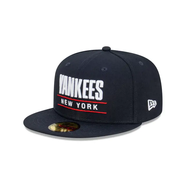 Casquette New York Yankees MLB Stacked Logo AUS 59FIFTY bleu marine