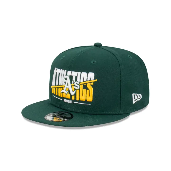 Casquette Oakland Athletics MLB Logo Sliced AUS 9FIFTY vert foncé
