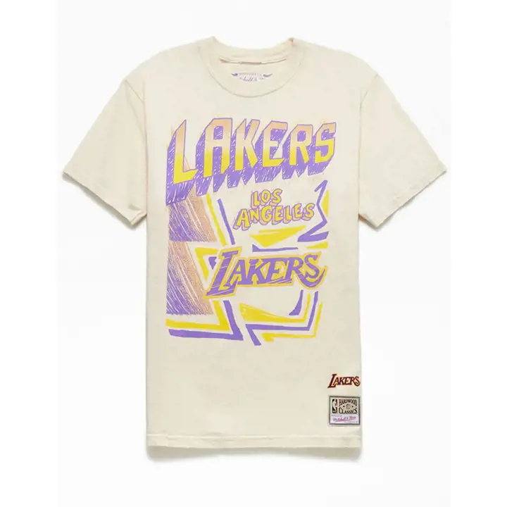 T-SHIRT EN COTON IMPRIMÉ LOS ANGELES LAKERS NBA SIDEWALK SKETCH IVO