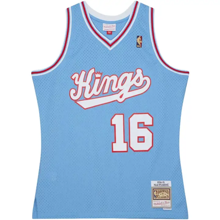 Maillot Swingman M&N SAC KINGS Mike Bibby BLEU