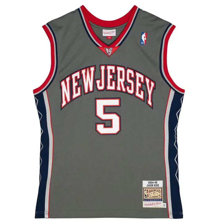 Maillot Swingman NETS M&N Jason Kidd GRIS