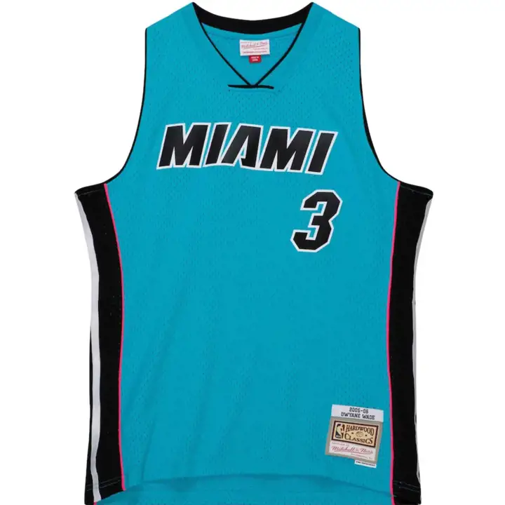 Maillot Swingman HEAT MN Neon Dwyane Wade BLEU