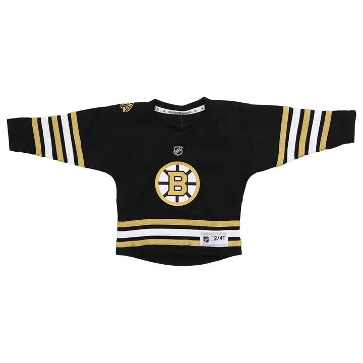 Maillot réplique pour bambin des Bruins de la LNH, joueur Brad Marchand, noir