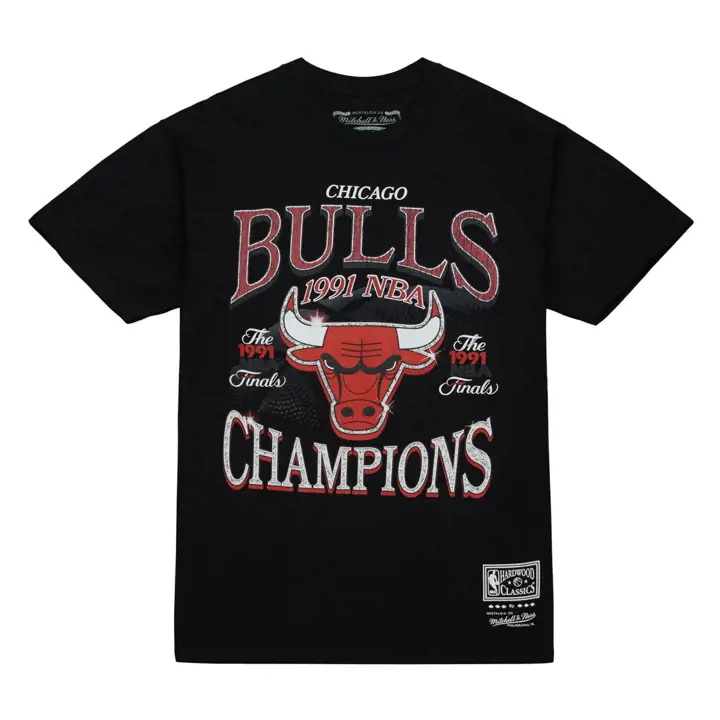 T-Shirt Bulls NBA Champions Era Noir