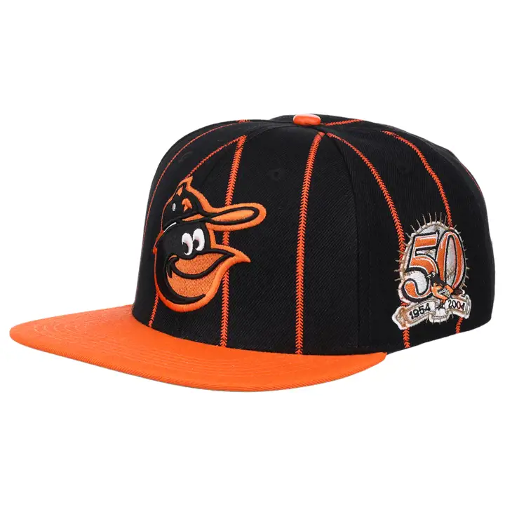 Casquette Snapback MLB Pro Pinstripe Baltimore Orioles N/O/V