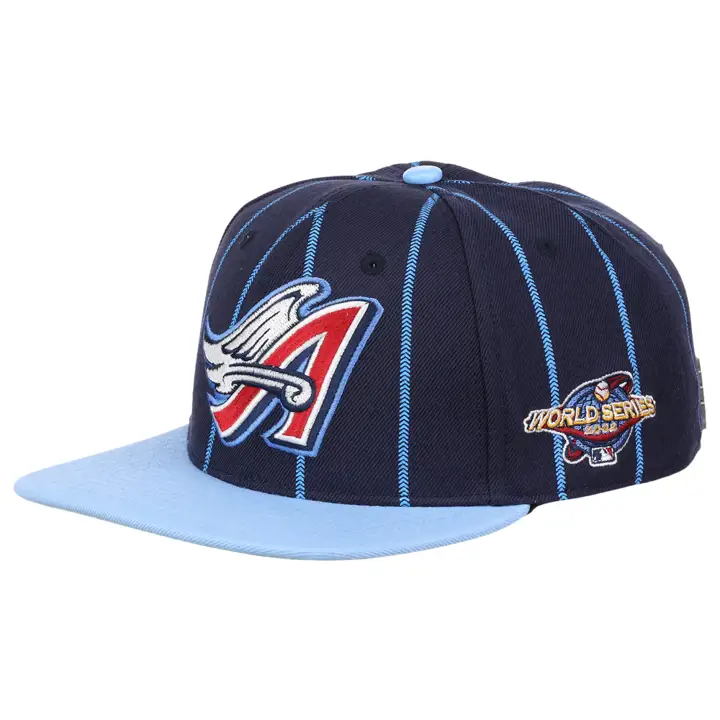 Los Angeles Angels MLB Pro Pinstripe Casquette Snapback NAVY/RED/GRN