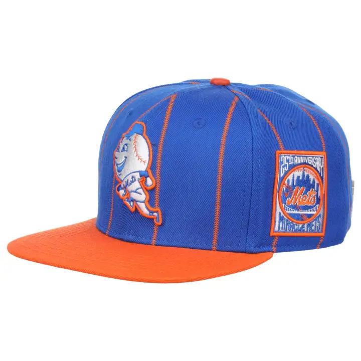 New York Mets MLB Pro Pinstripe Casquette Snapback BLEU/ORG/VERT