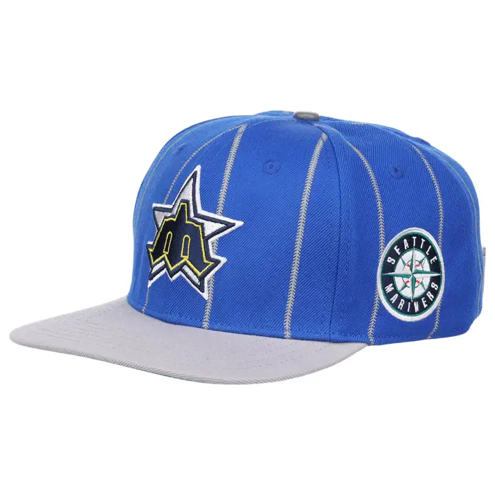 Seattle Mariners Casquette ajustée Pro pinstripe BLEU/GRIS/VERT