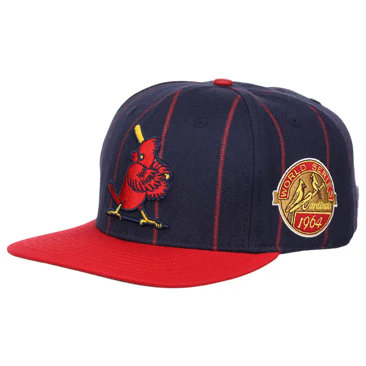 Casquette St. Louis Cardinals MLB Pro Pinstripe Snapback BLEU MARINE/ROUGE/VERT