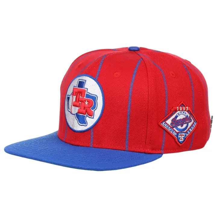 Casquette snapback Texas Rangers MLB Pro rayée rouge/bleu/verte