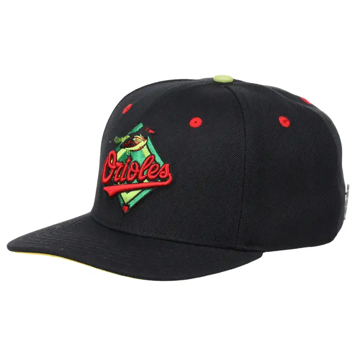 Casquette Snapback Préhistorique BLK/BLK/YEL des Orioles de Baltimore MLB