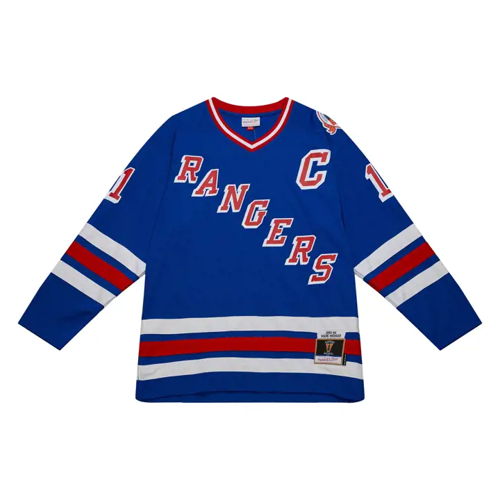 Maillot réplique New York Rangers NHL M&N Blue Line Mark Messi
