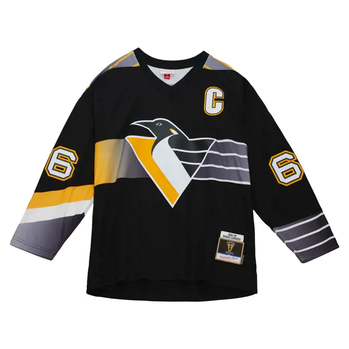 Maillot Réplique NHL Pittsburgh Penguins M&N Blue Line Mario L
