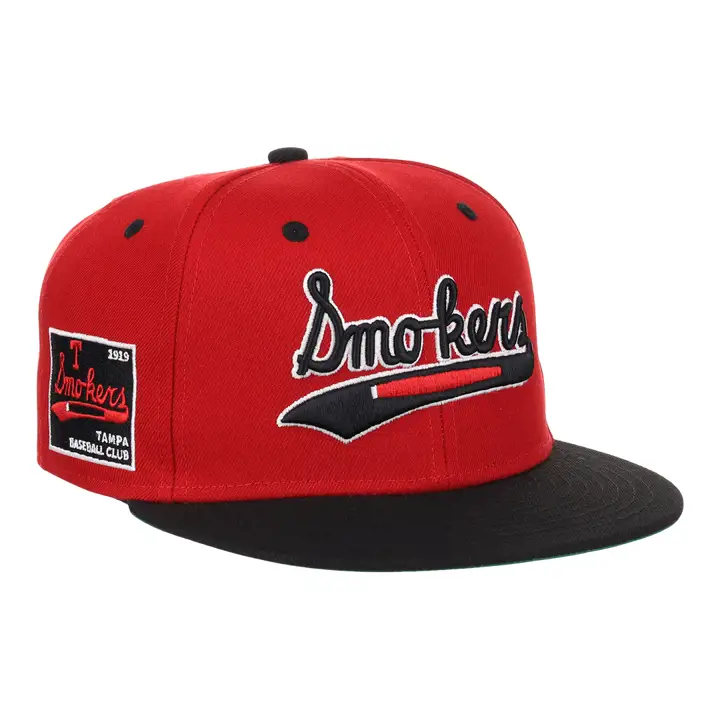 Casquette ajustée Tampa Smokers rouge/noir/vert