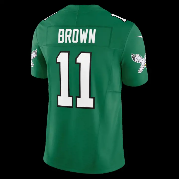 Maillot NFL Vapor Fuse Limited Eagles 23 AJ Brown Vert