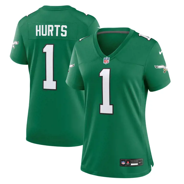 Maillot de match NFL Philadelphia Eagles pour femme 23 Jalen Hurts d