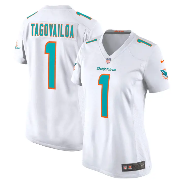 DOLPHINS NFL Maillot de match femme 23 Tua Tagovailoa BLANC