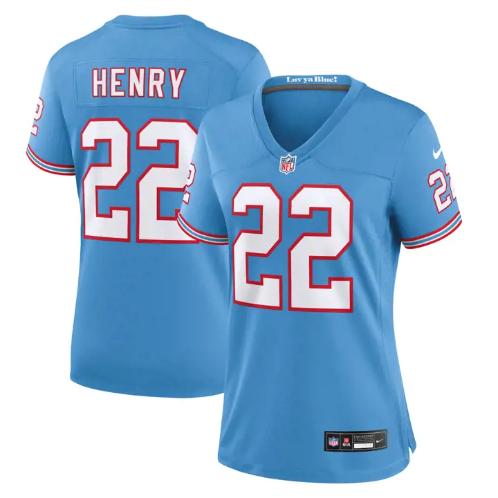 Maillot de match NFL Tennessee Titans pour femme 23 Derrick Henry sk