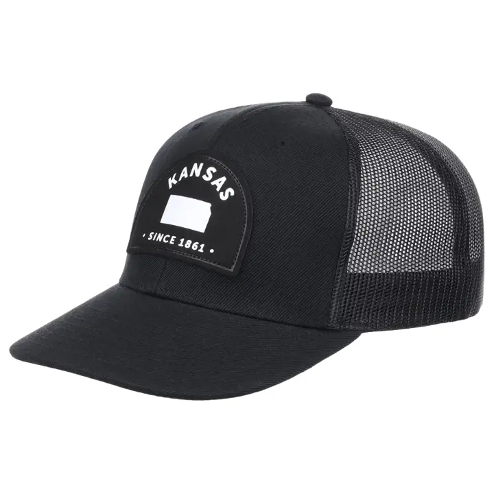 KANSAS LC BW Suede Patch noir/noir/blanc