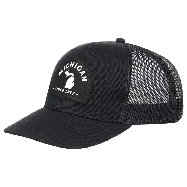 MICHIGAN LC BW Daim Patch  noir/noir/blanc