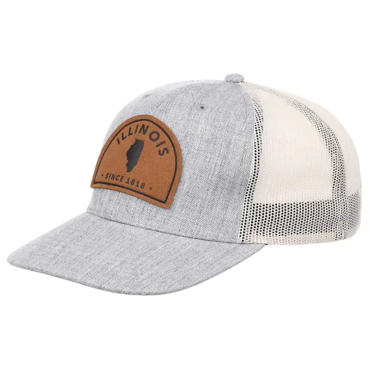 ILLINOIS LC Tan Suède Patch gris/blanc/tan