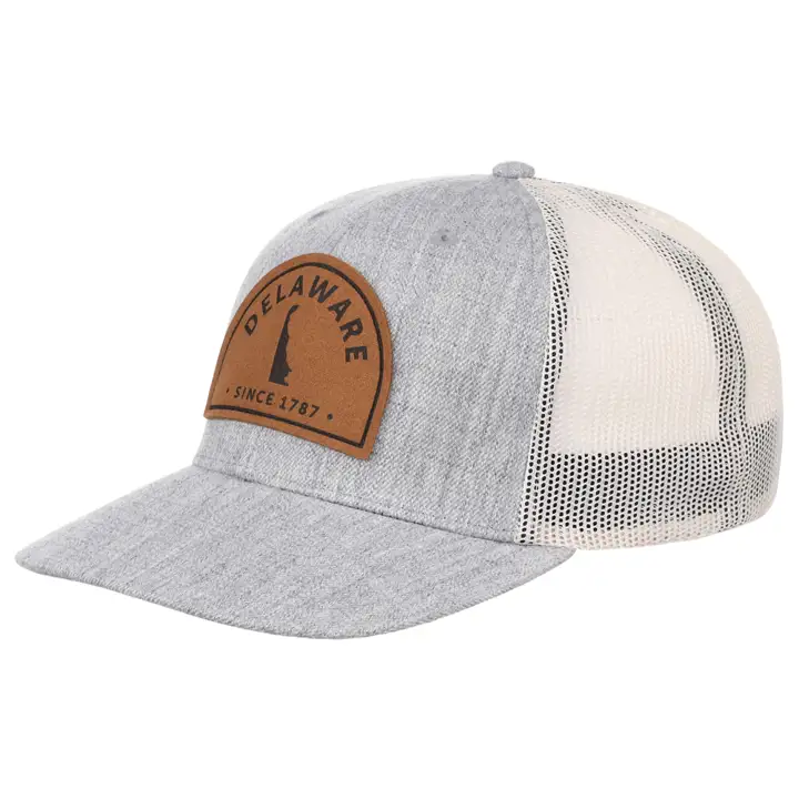DELAWARE LC Suède Fauve Écusson gris/blanc/fauve