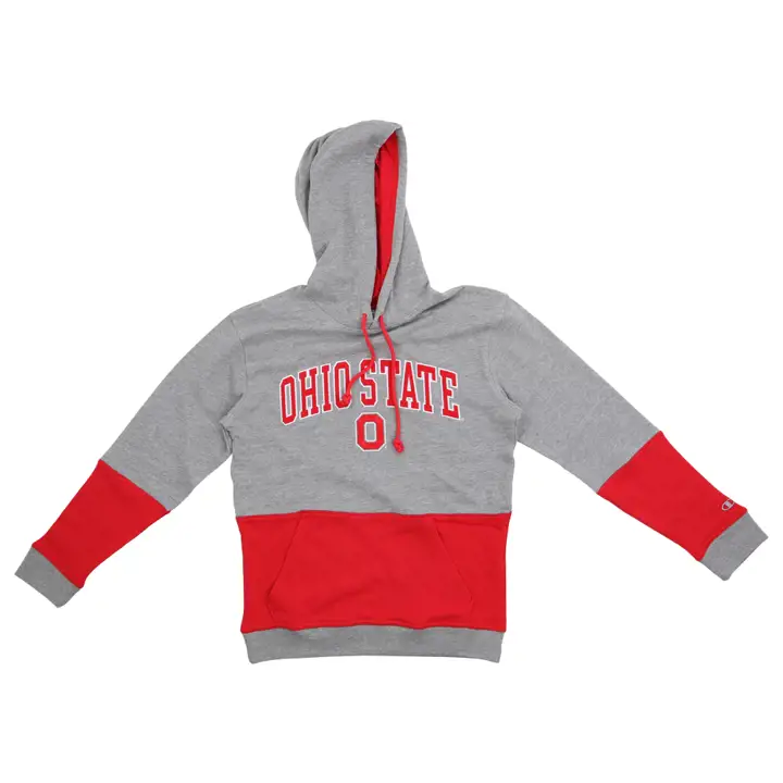 OHIO STATE BUCKEYES NCAA SWEAT À CAPUCHE SUPERFAN STRIPE POUR HOMME GRIS FONCÉ/S