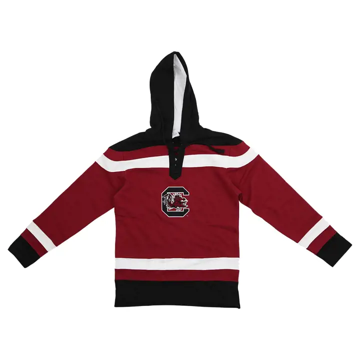 SOUTH CAROLINA NCAA MEN'S SUPERFAN BIG STRIPE HOODIE DE HOCKEY