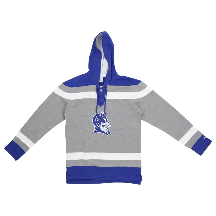 SWEAT À CAPUCHE HOCKEY RAYURES ÉPAISSES SUPERFAN HOMME DUKE BLUE DEVILS NCAA