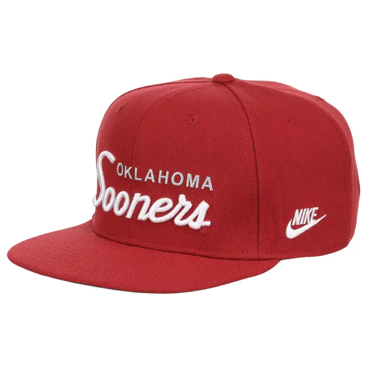 Oklahoma Sooners NCAA Casquette Rétro Snap rouge cramoisi/blanc