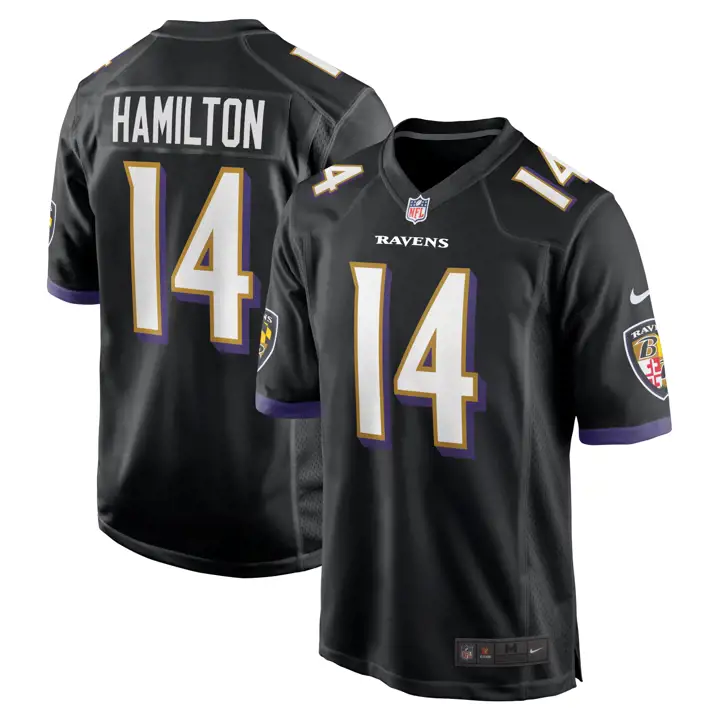 Maillot de match NFL des Ravens de Baltimore 23 Kyle Hamilton Game - ALT