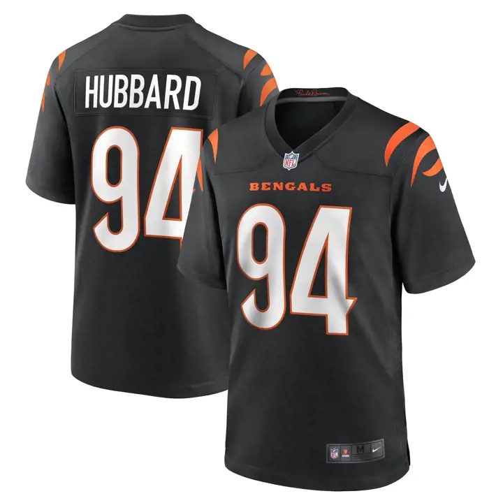 Maillot de match NFL BENGALS 23 Sam Hubbard NOIR