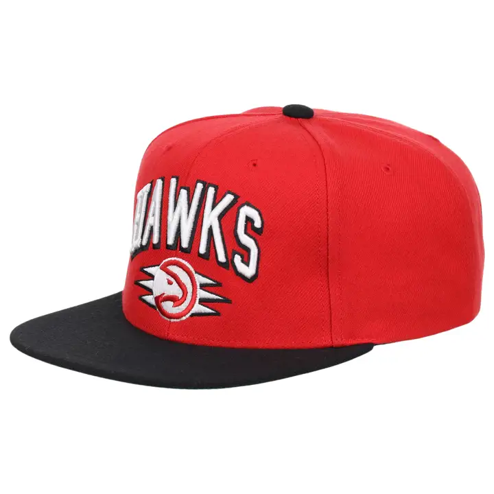 Casquette Atlanta Hawks NBA Arch Block Snapback NOIR/ROUGE/VERT