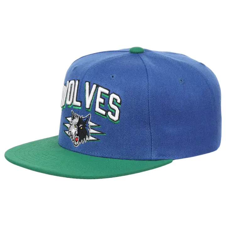 Minnesota Timberwolves NBA Arch Block Snapback BLEU/VERT/VERT