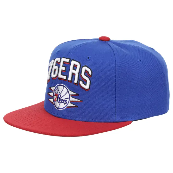 Casquette snapback NBA Arch Block Philadelphia 76ers BLEU/ROUGE/VERT