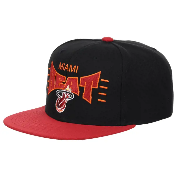 Casquette Miami Heat NBA Big Squeeze Snapback NOIR/ROUGE/ORANGE
