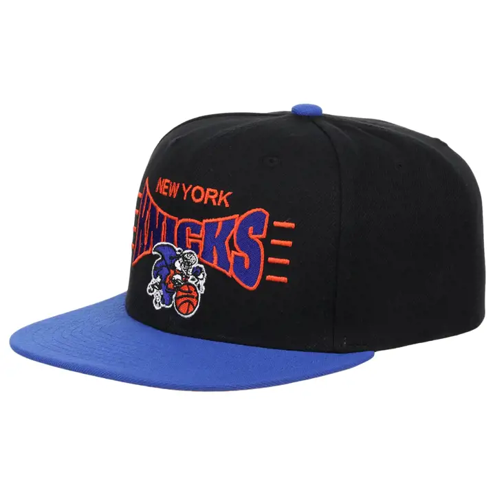 Casquette réglable New York Knicks NBA Big Squeeze BLK/BLEU/ORG