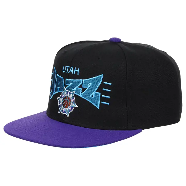 Utah Jazz NBA Big Squeeze Snapback NOIR/VIOLET/BLEU
