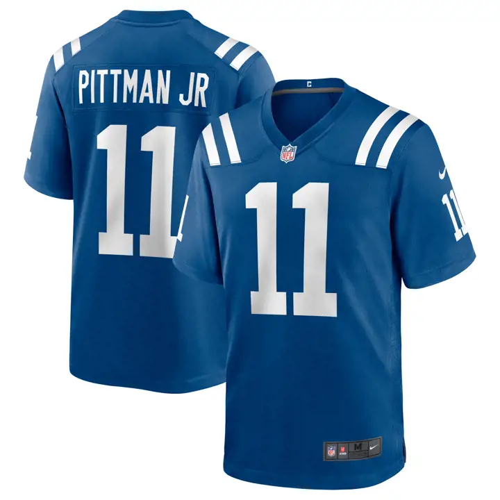 Maillot de match NFL des Indianapolis Colts 23 Michael Pittman Jr. bl