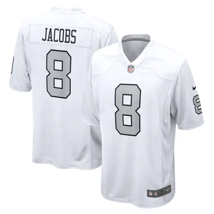 Maillot 1 match NFL Las Vegas Raiders 23 Josh Jacobs blc