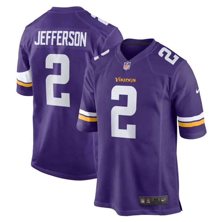 Maillot de match NFL Minnesota Vikings 23 Justin Jefferson violet