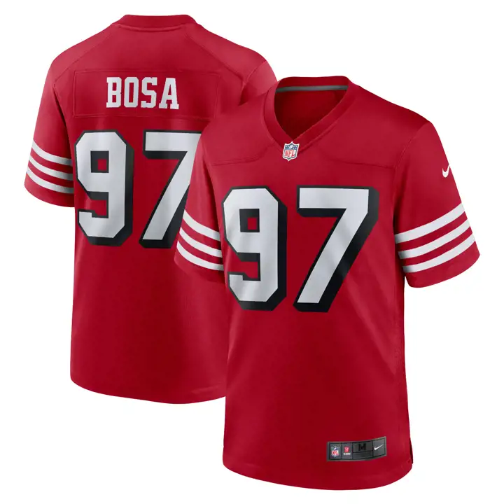 Maillot de match NFL des 49ers de San Francisco 23 Nick Bosa rouge