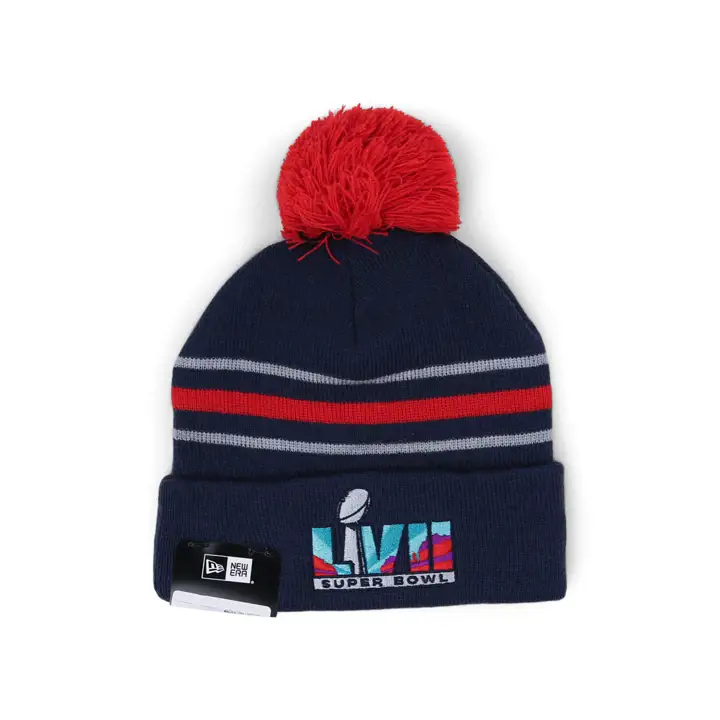 Super Bowl LVII SB LVII New Era Pom Knit Marine