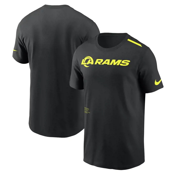 T-shirt en coton Los Angeles Rams NFL Volt SS Drit Fit 23 Noir