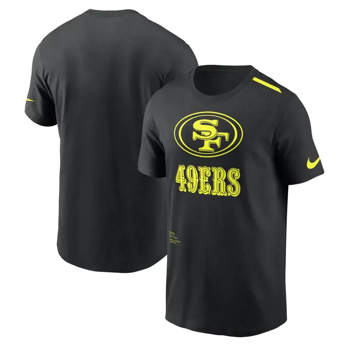 T-shirt en coton San Francisco 49ers NFL Volt SS Drit Fit 23 BLK