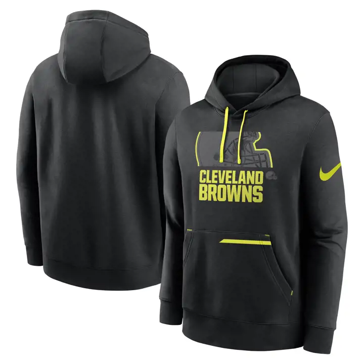 Sweat à capuche en molleton Cleveland Browns NFL Volt 23 BLK