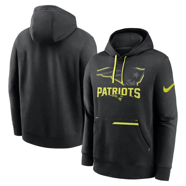 Sweat à capuche en molleton NFL Volt New England Patriots 23 BLK