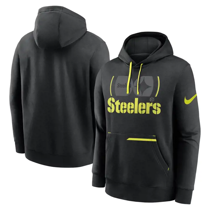 Pittsburgh Steelers NFL Sweat à capuche polaire Volt 23 BLK
